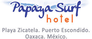 Hotel economico Puerto Escondido. Hotel Papaya Surf.